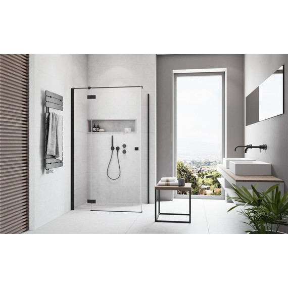 Душевое ограждение Radaway Essenza New Black KDJ 120х100 см L, черный/прозрачное - фото 2