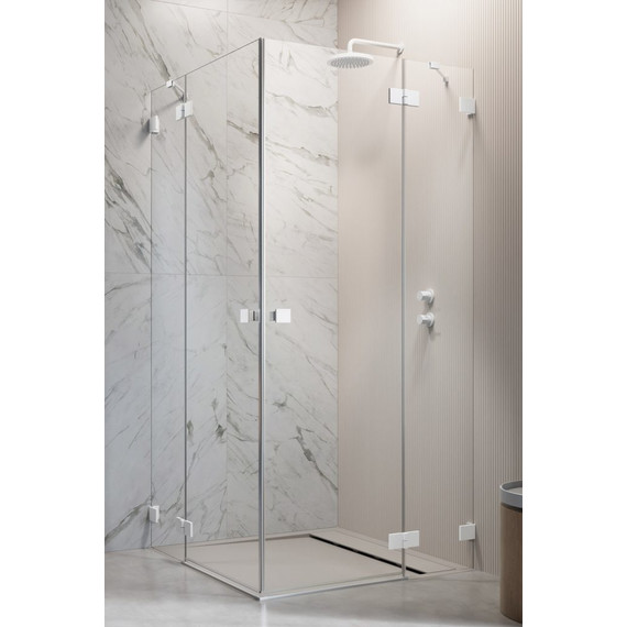 Душевое ограждение Radaway Essenza Pro White KDD 90х90 см, белый/прозрачное - фото 