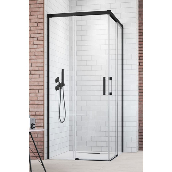 Душевое ограждение Radaway Idea Black KDD 120х80 см, черный/прозрачное - фото 
