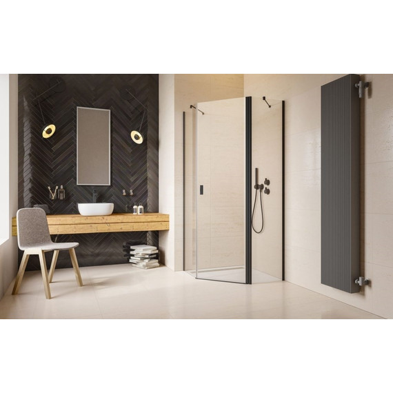 Душевое ограждение Radaway Nes Black PTJ 100х90 см R, черный/прозрачное - фото 2