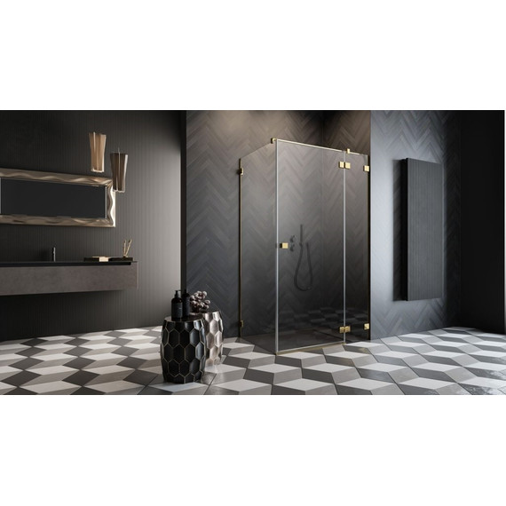 Душевое ограждение Radaway Essenza Pro Gold KDJ 90х90 см R, золото/прозрачное - фото 3