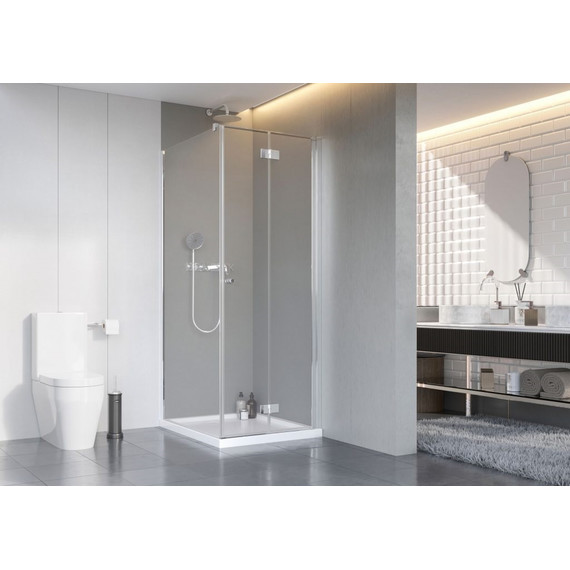 Душевое ограждение Radaway Nes 8 KDJ B + S1 100х75 см R (стекло 8 мм), хром/прозрачное - фото 2