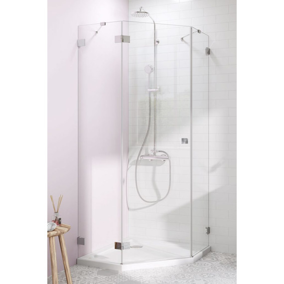Душевое ограждение Radaway Essenza Pro PTJ 100х80 см L, хром/прозрачное - фото 
