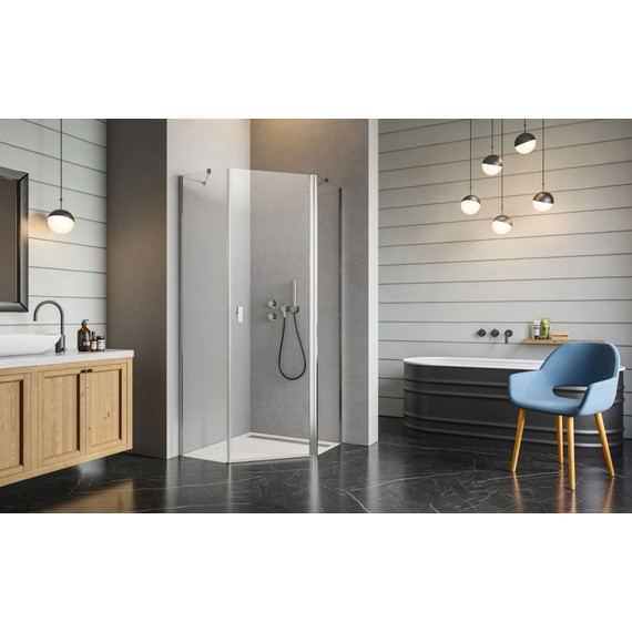 Душевое ограждение Radaway Nes PTJ 80х80 см R, хром/прозрачное - фото 3