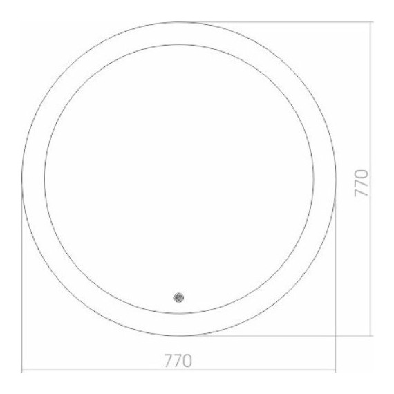 Зеркало Azario Перла Led 77 см - фото, картинка 4 Зеркало Azario Перла Led 77 см - фото 4
