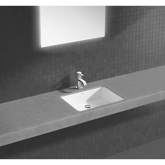 Раковина врезная под столешницу Grohe Cube Ceramic 50 см 3948000H - фото, картинка 3 Раковина врезная под столешницу Grohe Cube Ceramic 50 см 3948000H - фото 3