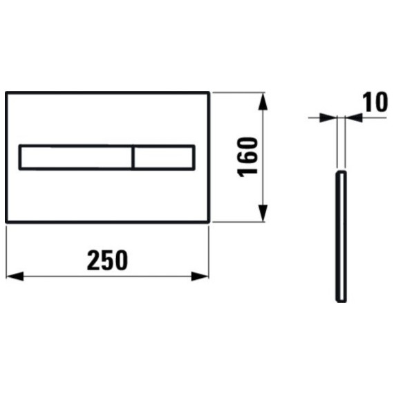 Кнопка смыва Laufen Lis 8.9566.1.004.000.1 - фото 3