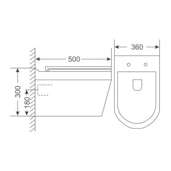 Унитаз подвесной безободковый Sole Aura с крышкой микролифт - фото 3