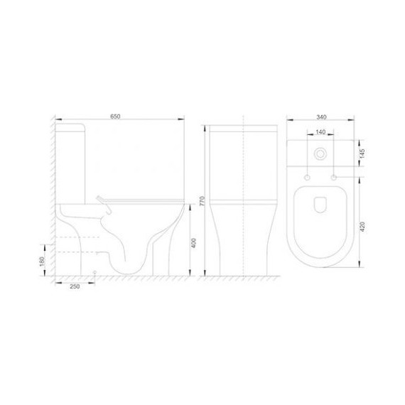 Унитаз-компакт безободковый Mirsant Rock с крышкой микролифт - фото 6