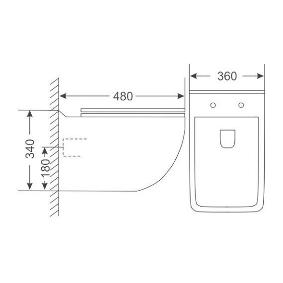 Унитаз подвесной безободковый Sole Duo с крышкой микролифт - фото, картинка 3 Унитаз подвесной безободковый Sole Duo с крышкой микролифт - фото 3