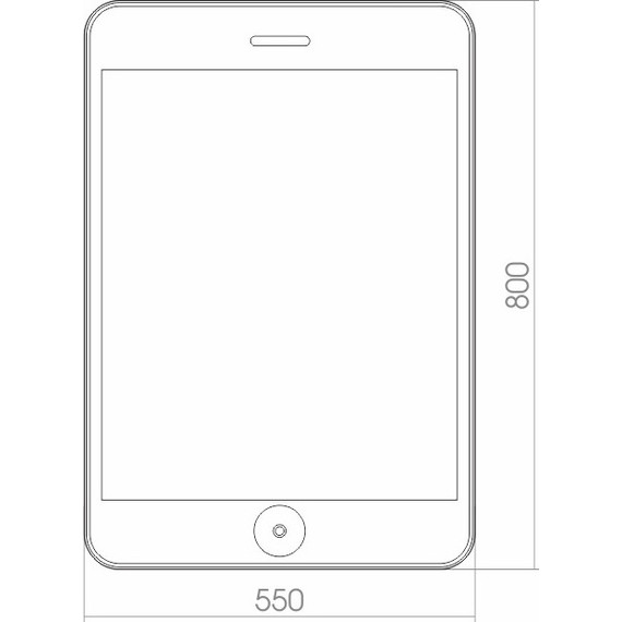 Зеркало Azario Адам Led 55 см - фото 3