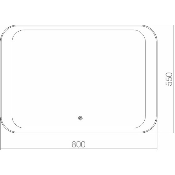 Зеркало Azario Индиго Led 80 см - фото, картинка 4 Зеркало Azario Индиго Led 80 см - фото 4