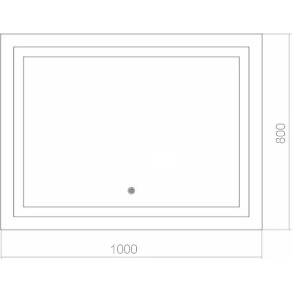 Зеркало Azario Ливия Led 100 см - фото 5