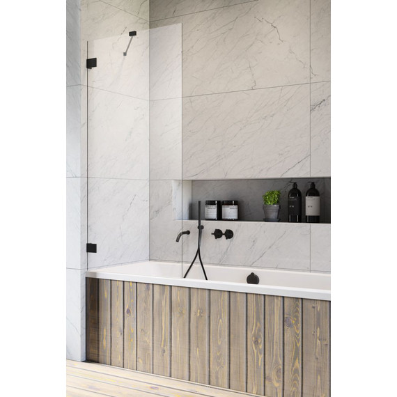 Шторка для ванны Radaway Essenza Pro Black PNJ II 50 см 10101050-54-01, черный/прозрачное - фото 