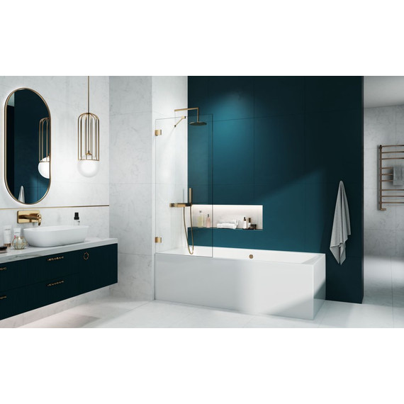 Шторка для ванны Radaway Essenza Pro Gold PNJ II 50 см 10101050-09-01, золото/прозрачное - фото 2