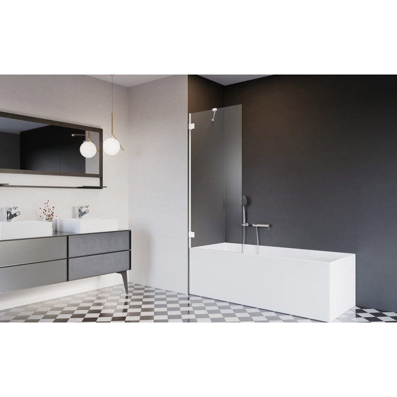 Шторка для ванны Radaway Essenza Pro White PNJ II 80 см 10101080-04-01, белый/прозрачное - фото 3