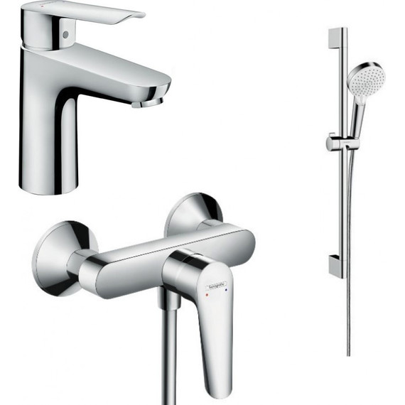 Набор смесителей 3 в 1 для душа Hansgrohe Logis E 100 (d) - фото 