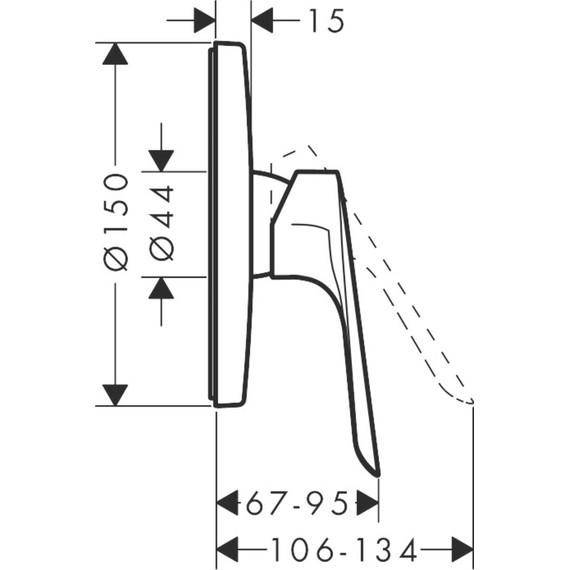 Смеситель для душа Hansgrohe Logis 71603000 - фото 2