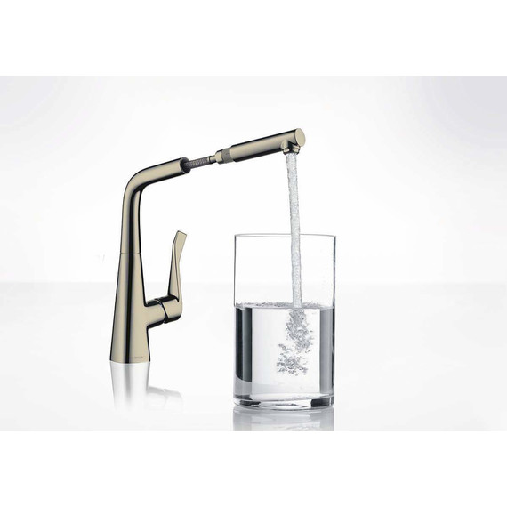 Смеситель для кухни Hansgrohe Metris M71 320 14821800, цвет сталь - фото 2