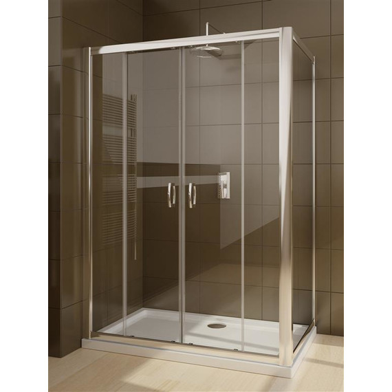 Душевое ограждение Radaway Premium Plus DWD+S 140х80 см, хром/прозрачное - фото 