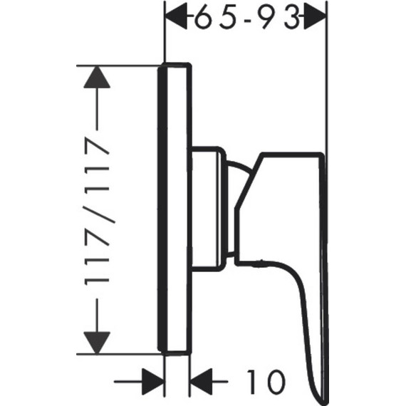Смеситель для душа Hansgrohe Talis E 71764000 - фото 2