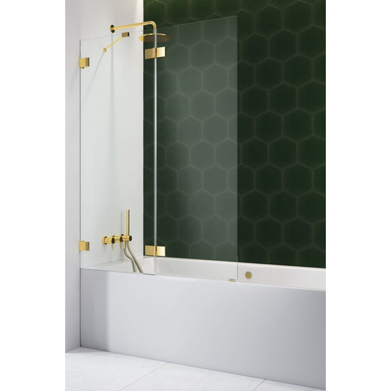 Шторка для ванны Radaway Essenza Pro Gold PND II 120 см 10102120-09-01L, золото/прозрачное - фото 