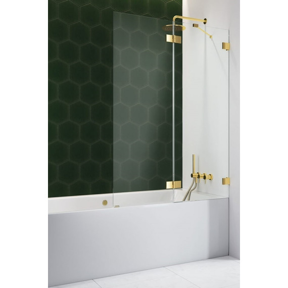 Шторка для ванны Radaway Essenza Pro Gold PND II 120 см 10102120-09-01R, золото/прозрачное - фото 