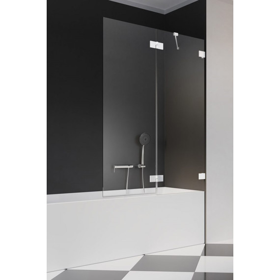 Шторка для ванны Radaway Essenza Pro White PND II 130 см 10102130-04-01R, белый/прозрачное - фото 
