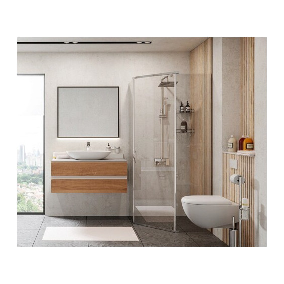 Душевое ограждение WasserKraft Leine 100х100 см 35P38, хром/прозрачное - фото 4