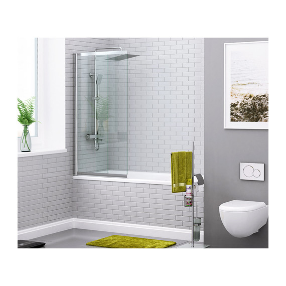 Шторка для ванны WasserKraft Main 100 см 41S02-100, хром/прозрачное - фото, картинка 2 Шторка для ванны WasserKraft Main 100 см 41S02-100, хром/прозрачное - фото 2