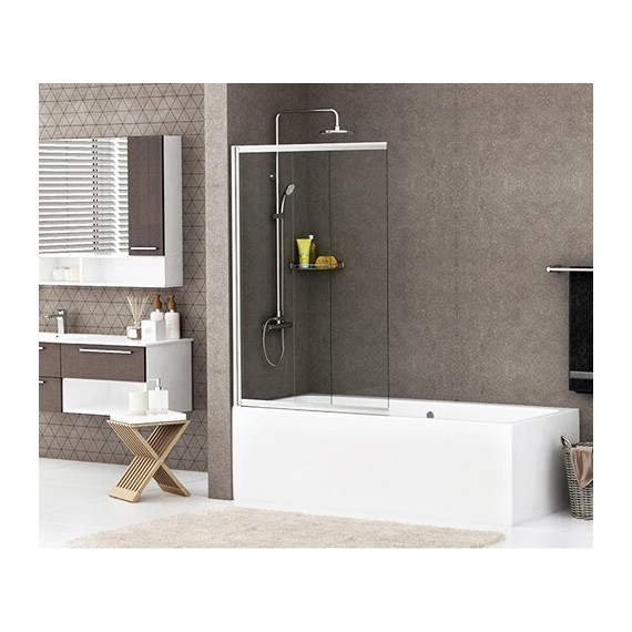 Шторка для ванны WasserKraft Main 100 см 41S02-100, хром/прозрачное - фото, картинка 3 Шторка для ванны WasserKraft Main 100 см 41S02-100, хром/прозрачное - фото 3