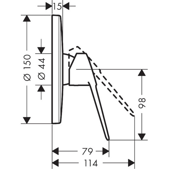 Смеситель для душа Hansgrohe Novus Loop 71365000 - фото 3