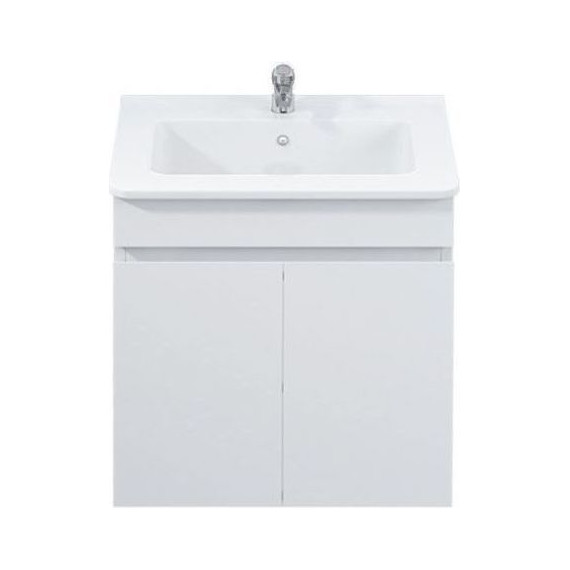 Тумба подвесная с раковиной Mirsant Next 60 см (раковина Next 60), белый - фото, картинка 3 Тумба подвесная с раковиной Mirsant Next 60 см (раковина Next 60), белый - фото 3