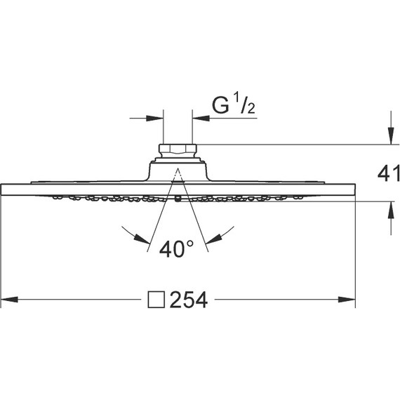 Верхний душ Grohe Rainshower F-series 10" 27271000, латунь - фото 3