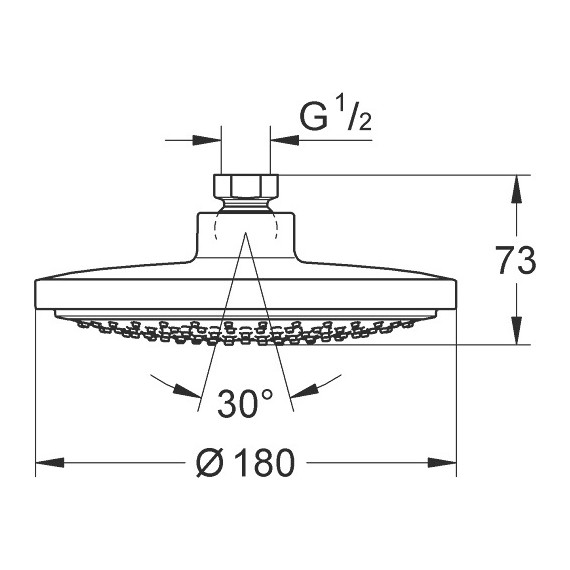 Верхний душ Grohe Euphoria Cosmopolitan 180 27492000 - фото 2