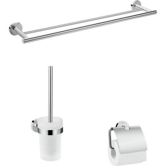 Набор аксессуаров для ванной комнаты Hansgrohe Logis Set Universal 3-в-1 41727000 - фото 