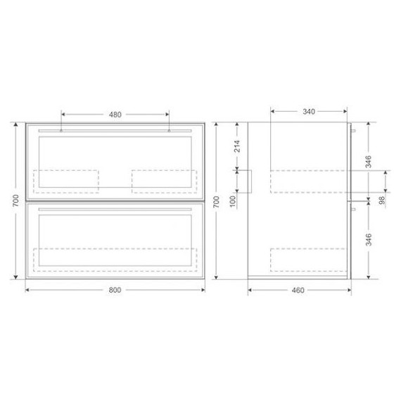 Тумба напольная с раковиной Mirsant Адель 80 см (раковина More 80) белый - фото 7