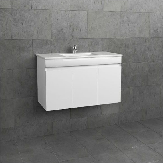 Тумба подвесная с раковиной Mirsant Next 100 см (раковина Premier 1000), белый - фото, картинка 2 Тумба подвесная с раковиной Mirsant Next 100 см (раковина Premier 1000), белый - фото 2