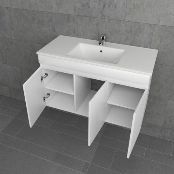 Тумба подвесная с раковиной Mirsant Next 100 см (раковина Premier 1000), белый - фото, картинка 3 Тумба подвесная с раковиной Mirsant Next 100 см (раковина Premier 1000), белый - фото 3