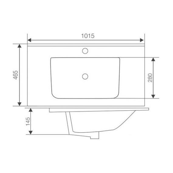 Тумба напольная с раковиной Mirsant Адель 100 см (раковина More 100) белый - фото 11