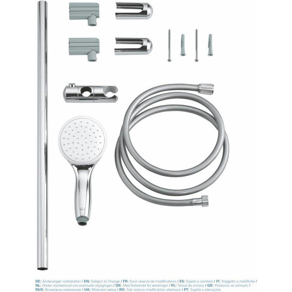 Душевой гарнитур Grohe Tempesta New 600 мм 27853001 - фото 2