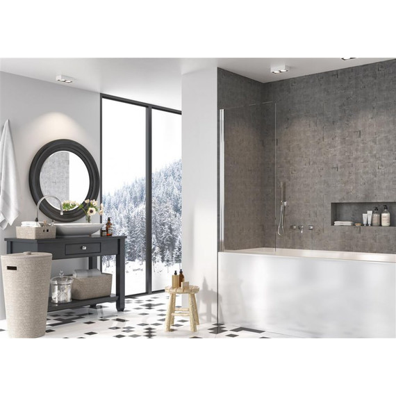 Шторка для ванны Radaway Nes 8 PNJ I 70 см 10061070-01-01L (стекло 8 мм), хром/прозрачное - фото 2