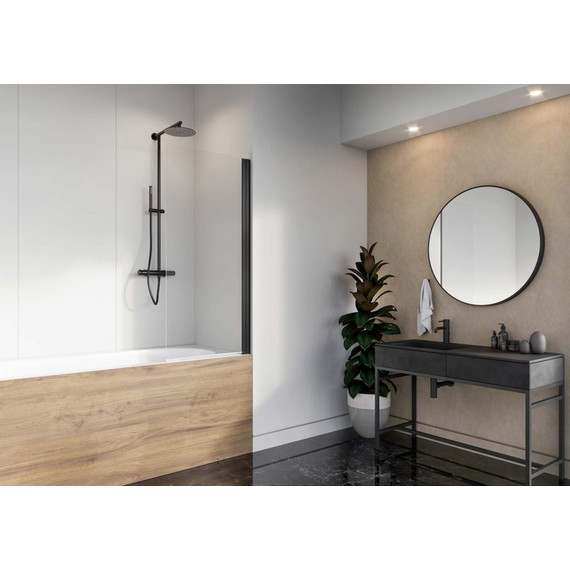 Шторка для ванны Radaway Nes Black PNJ I 70 см 10011070-54-01R, черный/прозрачное - фото 2