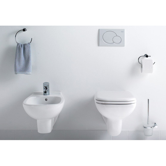 Унитаз подвесной Duravit D-Code Rimless 45700900A1 с крышкой микролифт - фото 4