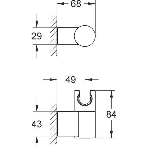 Держатель душевой лейки Grohe Rainshower 27055000 - фото 2