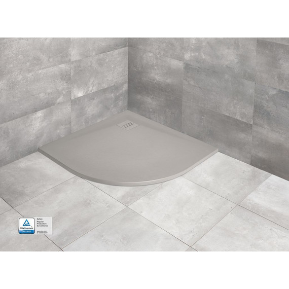 Поддон мраморный Radaway Kyntos A Cemento 80х80 см HKA8080-74, цемент - фото 3