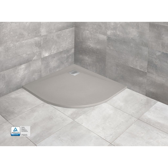 Поддон мраморный Radaway Kyntos A Cemento 100х100 см HKA100100-74, цемент - фото 4