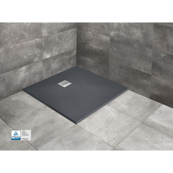 Поддон мраморный Radaway Kyntos C anthracite 100х100 см HKC100100-64, антрацит - фото 4
