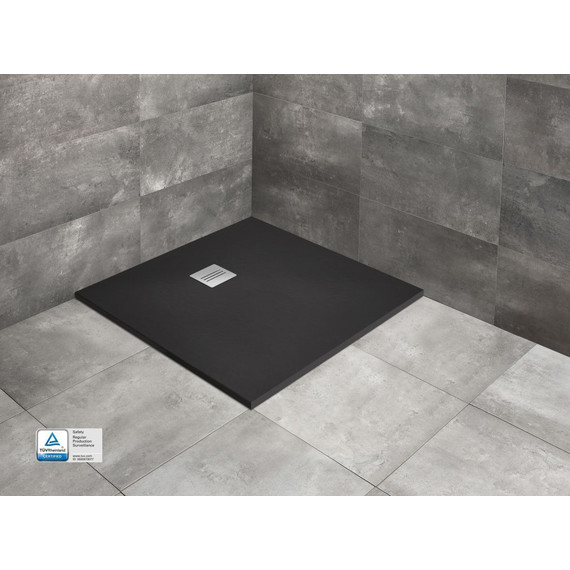 Поддон мраморный Radaway Kyntos C Black 100х100 см HKC100100-54, черный - фото 4