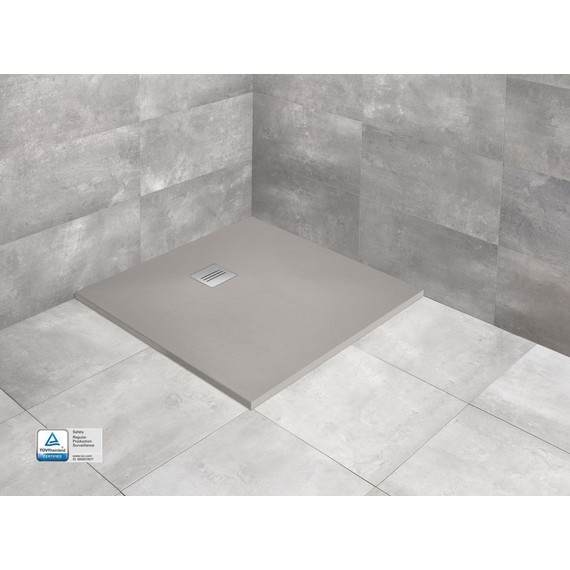 Поддон мраморный Radaway Kyntos C Cemento 100х100 см HKC100100-74, цемент - фото 4